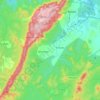 Mappa topografica Bolani, altitudine, rilievo
