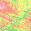 Mappa topografica Oise, altitudine, rilievo