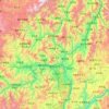 Mappa topografica 攀枝花市, altitudine, rilievo