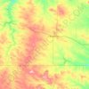 Mappa topografica Bowman County, altitudine, rilievo