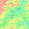 Mappa topografica 鹰手营子矿区, altitudine, rilievo