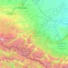 Mappa topografica Кабардино-Балкария, altitudine, rilievo