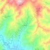 Mappa topografica Graniti, altitudine, rilievo