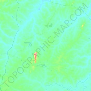 Mappa topografica Sucupira, altitudine, rilievo