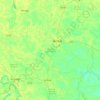 Mappa topografica Jhenaidah Sadar Upazila, altitudine, rilievo
