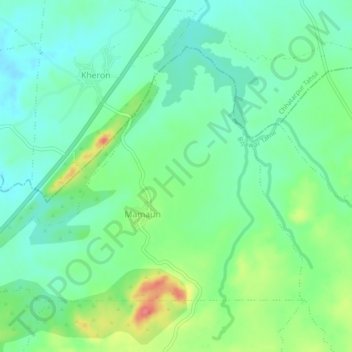 Mappa topografica Mamon, altitudine, rilievo