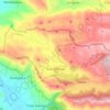 Mappa topografica Gallo Matese, altitudine, rilievo