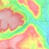 Mappa topografica Saelices de la Sal, altitudine, rilievo