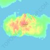 Mappa topografica Cornwall Island, altitudine, rilievo