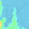 Mappa topografica Turkey Beach, altitudine, rilievo