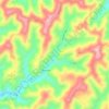Mappa topografica McRoberts, altitudine, rilievo