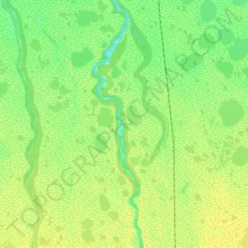 Mappa topografica Deer River, altitudine, rilievo