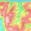 Mappa topografica Набережно-Морквашское сельское поселение, altitudine, rilievo