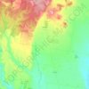 Mappa topografica Anakie, altitudine, rilievo