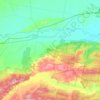 Mappa topografica Rosedale, altitudine, rilievo