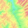 Mappa topografica Huaraz, altitudine, rilievo