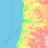 Mappa topografica Chañaral, altitudine, rilievo