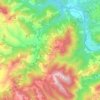 Mappa topografica Malvicino, altitudine, rilievo