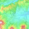 Mappa topografica Chomérac, altitudine, rilievo