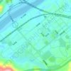 Mappa topografica 海西物流园区, altitudine, rilievo