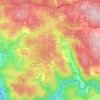 Mappa topografica Glen Forrest, altitudine, rilievo