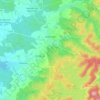 Mappa topografica Badonviller, altitudine, rilievo