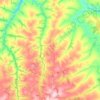 Mappa topografica Cruzeiro do Sul, altitudine, rilievo