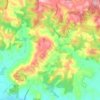 Mappa topografica Pakenham Upper, altitudine, rilievo