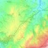 Mappa topografica Fuentemilanos, altitudine, rilievo