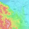 Mappa topografica Sapporo, altitudine, rilievo