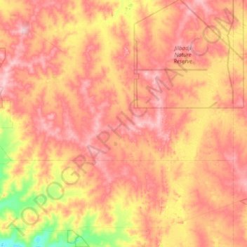 Mappa topografica Mount Holland, altitudine, rilievo