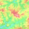 Mappa topografica Ygrande, altitudine, rilievo