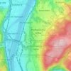 Mappa topografica Horchheimer Höhe, altitudine, rilievo