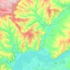 Mappa topografica Воскресенский район, altitudine, rilievo