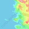 Mappa topografica Capocesto, altitudine, rilievo