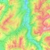 Mappa topografica Zweisimmen, altitudine, rilievo
