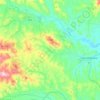 Mappa topografica Craco, altitudine, rilievo