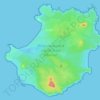 Mappa topografica Three Hummock Island, altitudine, rilievo