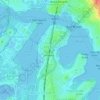 Mappa topografica Rhodes, altitudine, rilievo