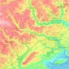 Mappa topografica River Colne, altitudine, rilievo