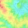 Mappa topografica Sproughton, altitudine, rilievo
