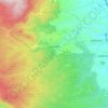 Mappa topografica Canepina, altitudine, rilievo
