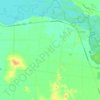 Mappa topografica Bundalong, altitudine, rilievo