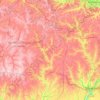 Mappa topografica Кропивницкий район, altitudine, rilievo