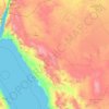 Mappa topografica Provincia di Tabuk, altitudine, rilievo