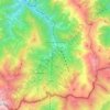 Mappa topografica Limone Piemonte, altitudine, rilievo