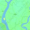 Mappa topografica Mathbaria Subdistrict, altitudine, rilievo