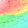 Mappa topografica 兴平市, altitudine, rilievo