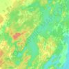 Mappa topografica Otty Lake, altitudine, rilievo