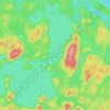 Mappa topografica Big Canon Lake, altitudine, rilievo